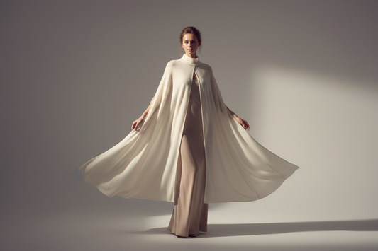 Women model wears Women's Lily Lightweight Cashmere Cape